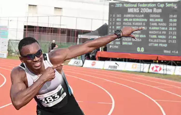 Animesh Kujur Breaks National 200m Record At Federation Cup