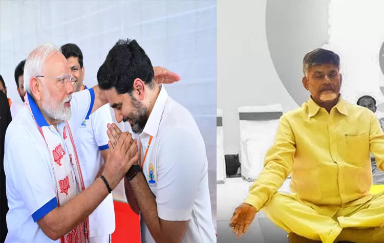 Chandrababu And Lokesh Set A Model With Yoga Andhra: PM Modi