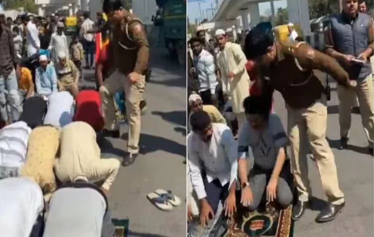 Suspension Amid Outrage: Delhi Police Officer Hits Muslim Men Praying On Street