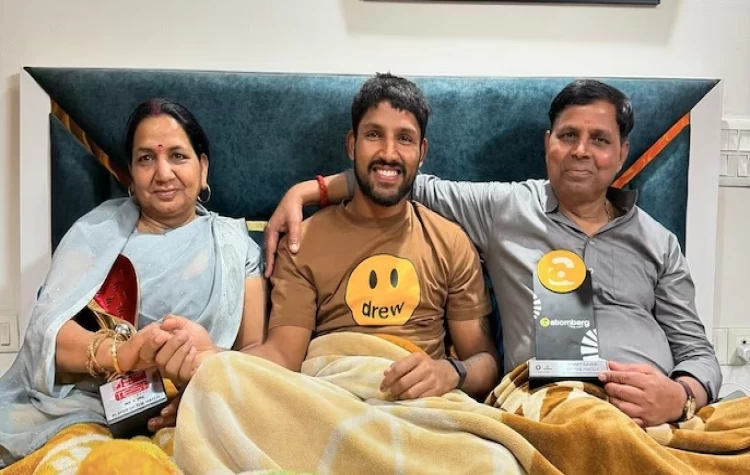 Dhruv Jurel Shares The Ranchi Test Player Of The Match Award With His Parents