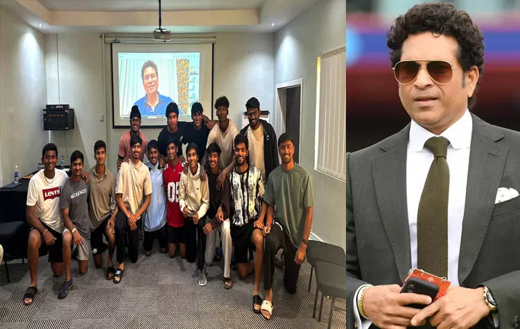 India Under-19 Team Interacts With Sachin Tendulkar