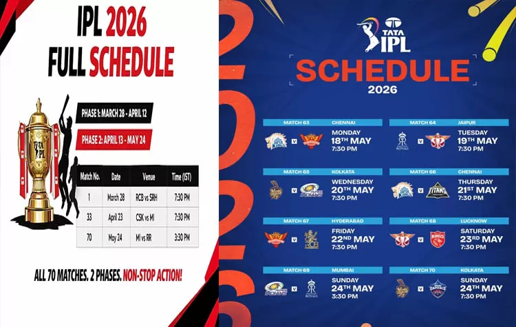 IPL 2026 Full Schedule And Key Updates