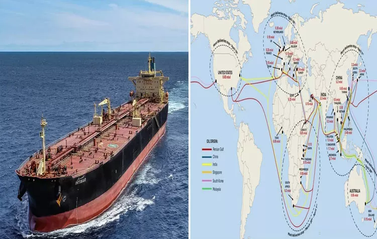 Iranian Oil Shipment Changes Route From India To China