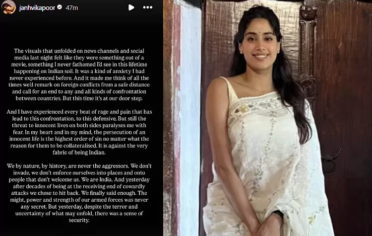 Janhvi Kapoor Responds To Jammu Attacks Amid India-Pakistan Tensions