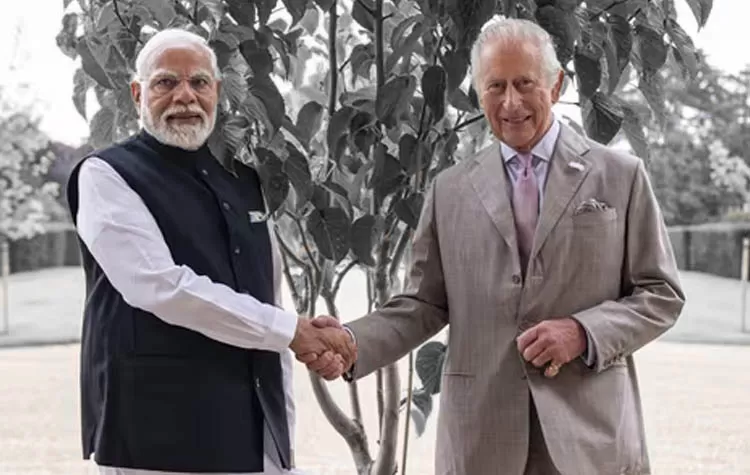 Modi Presents Sapling To British Monarch During Visit