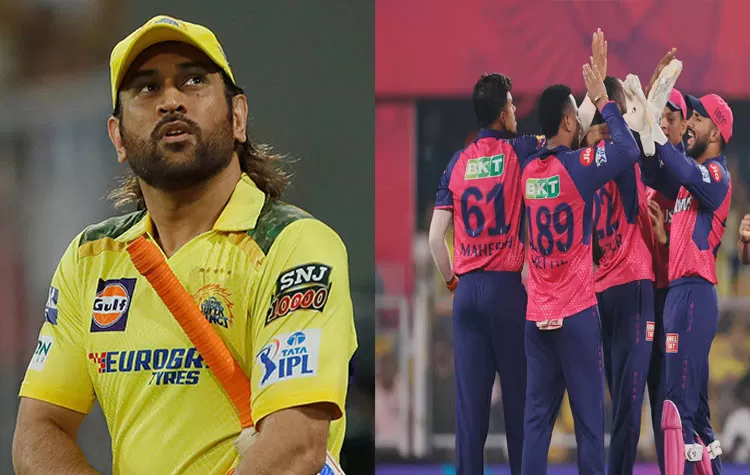 MS Dhoni - Rajasthan Royals: A Gesture Of Respect With Hats Off And Handshake
