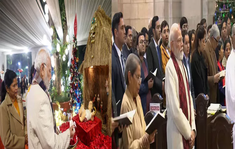 Prime Minister Modi Participates In Christmas Celebrations