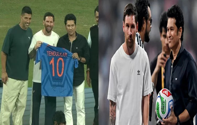 Sachin Tendulkar And Lionel Messi Meet At Wankhede Stadium