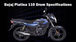 Bajaj Platina 110 Drum Specifications