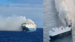 Cargo Ship With 3,000 Cars Submerges In North Pacific Ocean
