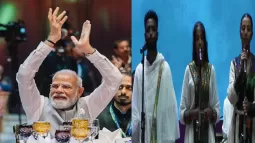 Ethiopian Singers Perform 'Vande Mataram' During Prime Minister Modi's Visit