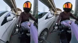 Gurgaon Road Rage: Woman Biker Claims Car Followed Her, Hit Her Bike And Fled; Video Goes Viral
