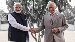 Modi Presents Sapling To British Monarch During Visit