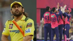 MS Dhoni - Rajasthan Royals: A Gesture Of Respect With Hats Off And Handshake