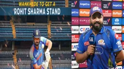 Rohit Sharma Receives Named Stand At Wankhede Stadium