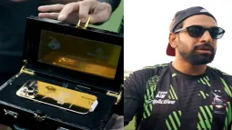Shaheen Afridi Given Gold-Coated IPhone By Lahore Qalandars