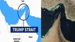 Trump Shares New Strait Of Hormuz Map After Rejecting Iran’s 7-Day Ceasefire Proposal