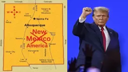 Trump Suggests Renaming New Mexico As ‘New America’ In Viral Map Post