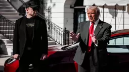 Trump Threatens Tesla Attackers: 20 Years In Prison