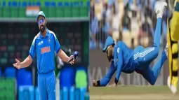 Virat Kohli's Stunning Catch And Rohit Sharma's Impressive Fielding Against Australia
