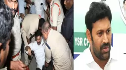 YS Avinash Reddy Appears At YSRCP Office, Detained By Police