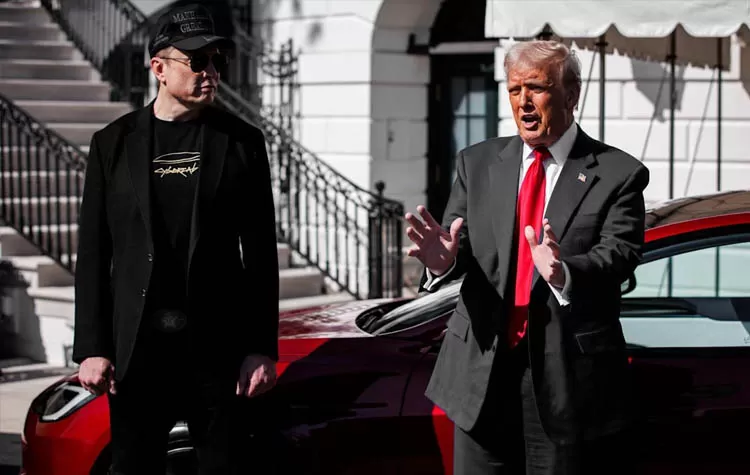Trump Threatens Tesla Attackers: 20 Years In Prison