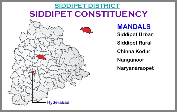 TS Elections Siddipet 2023 Results Comparison To 2018 Candidates And Voters Details